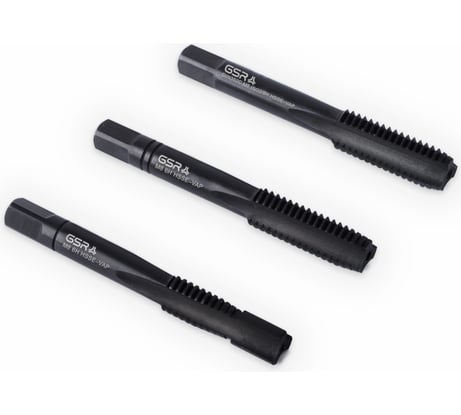 Ручные метчики GSR M8х1,25 HSSE-VAP DIN352 6H набор 3 шт для нержавейки B00813210