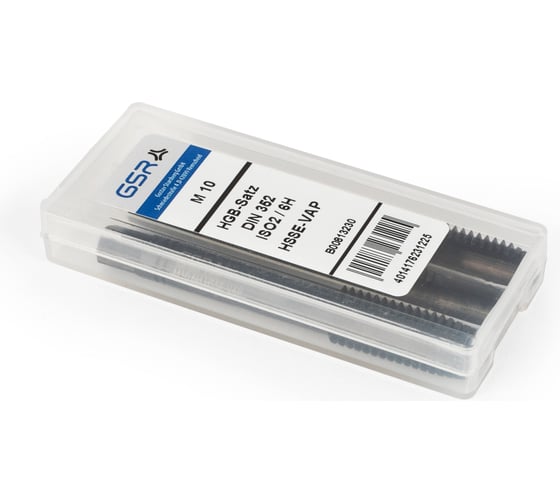 Ручные метчики GSR M14х2 HSSE-VAP DIN352 6H набор 3 шт для нержавейки B00813260