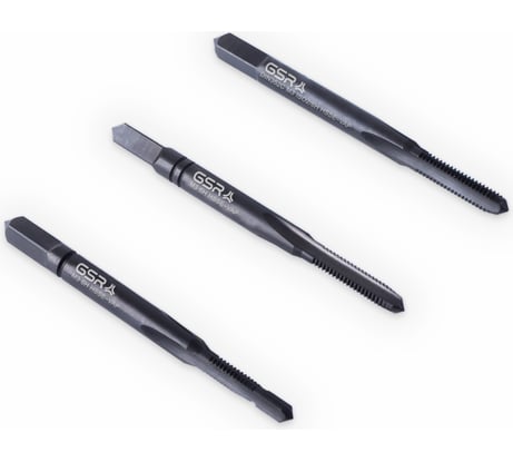 Ручные метчики GSR M3х0,5 HSSE-VAP DIN352 6H набор 3 шт для нержавейки B00813130