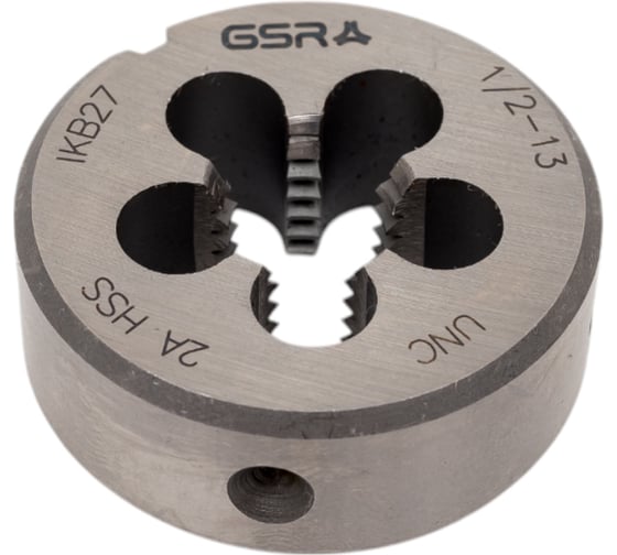 Круглая плашка GSR UNC 1/2-13 DIN EN 22568 B HSS B00462170 1