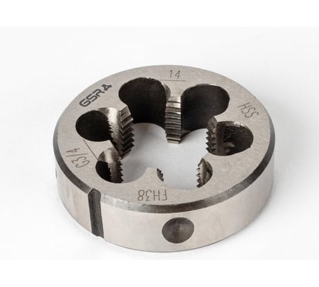 Плашка круглая GSR BSP 3/8 трубная цилиндрическая дюймовая HSSG DIN EN 22568 (DIN 223) B B00452080