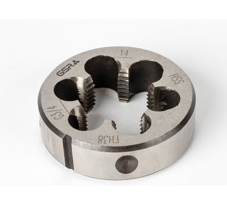 Плашка круглая GSR BSP 1/8 трубная цилиндрическая дюймовая HSSG DIN EN 22568 (DIN 223) B B00452020