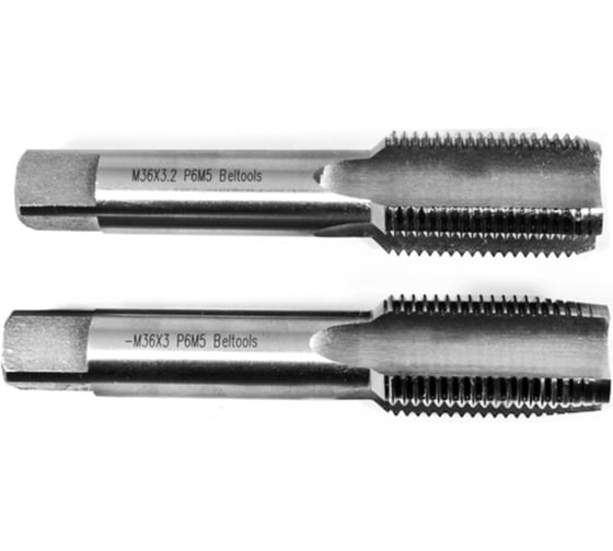 Метчик Beltools М36x3 машинно-ручной Р6М5 2шт компл. исп1 ГОСТ 3266-81 ri.114.1775