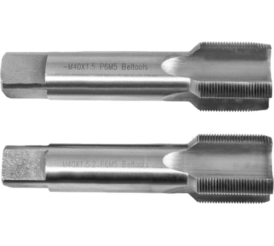 Метчик Beltools М40x1,5 машинно-ручной Р6М5 2шт компл. исп1 ГОСТ 3266-81 ri.114.1228