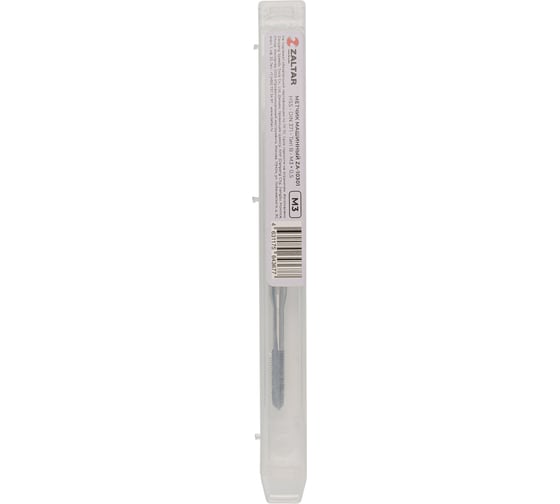 Метчик машинный ZALTAR HSS, DIN 371, Тип B, M3x0.5 ZA-10301