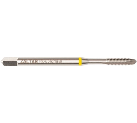 Метчик машинный ZALTAR YELLOW RING HSS-E, DIN 371, Тип B, M4x0.7 ZA-42157