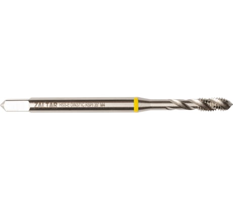Метчик машинный ZALTAR YELLOW RING HSS-E, DIN 371, Тип C (35 RSP), M4x0.7 ZA-43562