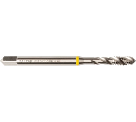 Метчик машинный ZALTAR YELLOW RING HSS-E, DIN 371, Тип C (35 RSP), M6x1.0 ZA-43564