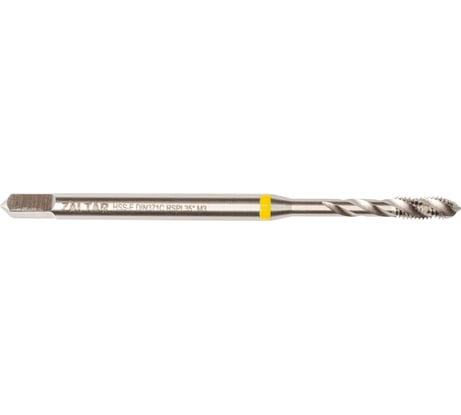 Метчик машинный ZALTAR YELLOW RING HSS-E, DIN 371, Тип C (35 RSP), M3x0.5 ZA-43561