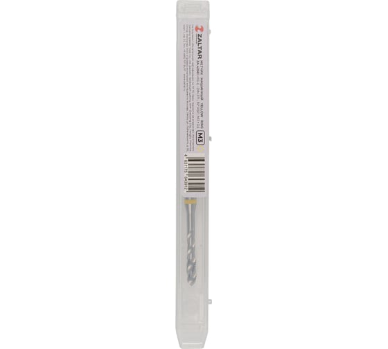 Метчик машинный ZALTAR YELLOW RING HSS-E, DIN 371, Тип C (35 RSP), M3x0.5 ZA-43561