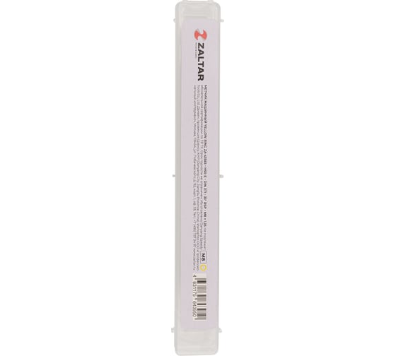 Метчик машинный ZALTAR YELLOW RING HSS-E, DIN 371, Тип C (35 RSP), M8x1.25 ZA-43565