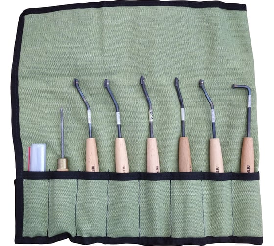 Набор инструментов для чекеринга Петроградъ N2, 60/20линий, 8 предметов М00018011 1