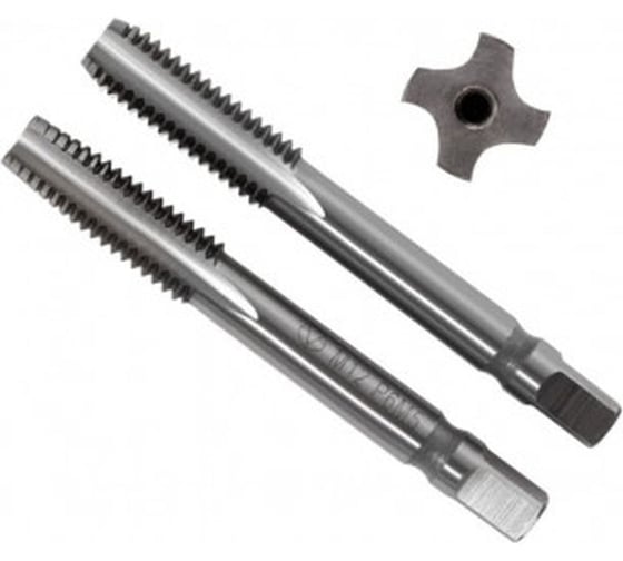 Метчик ТехноСталь маш-руч. М12x1.75, 9ХС, (LH) левый, компл 2шт t174834