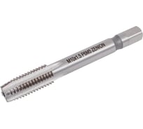 Метчик ZENION метрическая резьба М10x1.5, Р6М5(4341), ГОСТ 3266-81, для сквозных отверстий, с проходным хвостовиком, упаковка 2 шт, мт00070у