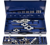 Набор резьбонарезного инструмента ZALTAR 15S HSS, 44 предмета, M3-M4-M5-M6-M8-M10-M12 ZA-10731