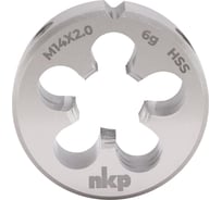 Плашка NKP М14, шаг 2.0мм, DIN EN 22568, HSS, 6g, 38x14мм 240140N
