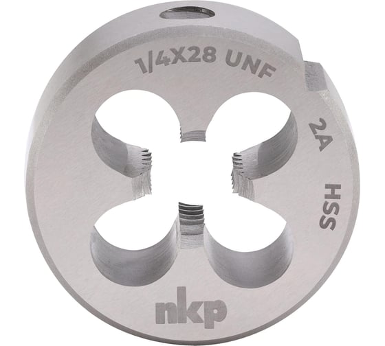 Плашка NKP UNF 1/4 -28, DIN EN 22568, HSS, 2A, 20x7мм 246140N