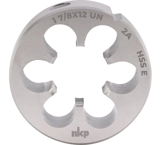 Плашка NKP UN 1 7/8 -12, DIN EN 22568, HSSE, 2A, 90x22мм 29910780UN12