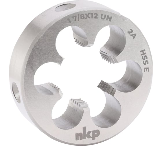 Плашка NKP UN 1 7/8 -12, DIN EN 22568, HSSE, 2A, 90x22мм 29910780UN12