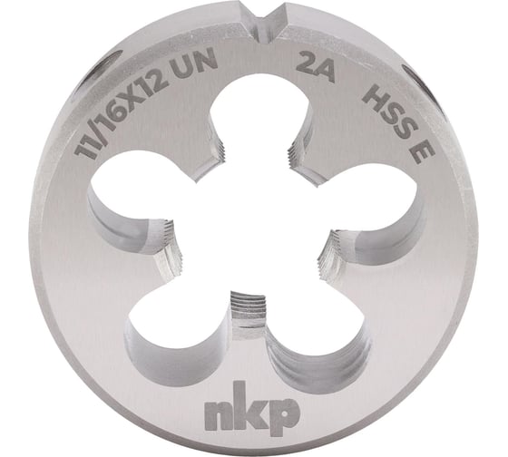 Плашка NKP UN 11/16 -12, DIN EN 22568, HSSE, 2A, 45x14мм 29901116UN12