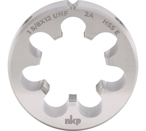 Плашка NKP UN 1 5/8 -12, DIN EN 22568, HSSE, 2A, 75x20мм 29910580UN12