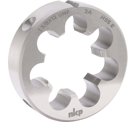 Плашка NKP UN 1 5/8 -12, DIN EN 22568, HSSE, 2A, 75x20мм 29910580UN12
