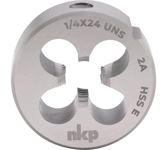 Плашка NKP UNS 1/4 -24, DIN EN 22568, HSSE, 2A, 20x7мм 2990140UNS24