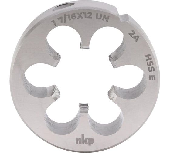 Плашка NKP UN 1 7/16 -12, DIN EN 22568, HSSE, 2A, 75x20мм 29910716UN12