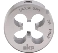 Плашка NKP UNS 1/4 -36, DIN EN 22568, HSSE, 2A, 20x7мм 2990140UNS36
