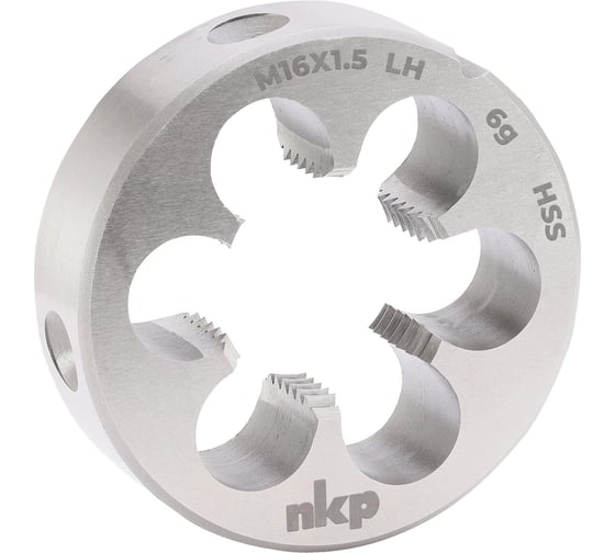 Плашка NKP левая М16 шаг 1.5мм DINEN22568 HSS 6g 45x14мм 250161N