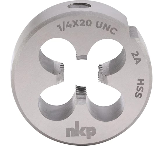 Плашка NKP UNC 1/4 -20 DINEN22568 HSS 2A 20x7мм 245140N