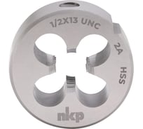 Плашка NKP UNC 1/2 -13 DINEN22568 HSS 2A 38x14мм 245120N