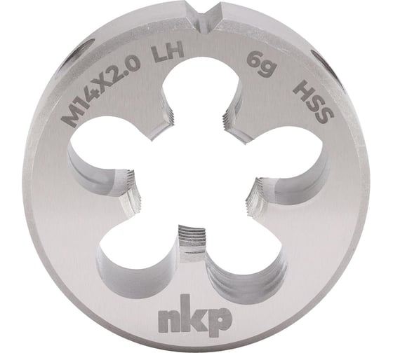 Плашка NKP левая М14 шаг 2.0мм DINEN22568 HSS 6g 38x14мм 250140N