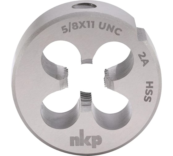 Плашка NKP UNC 5/8 -11 DINEN22568 HSS 2A 45x18мм 245580N