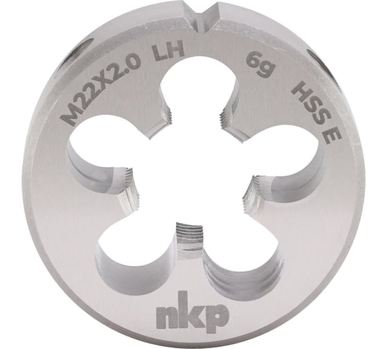 Плашка NKP левая М22 шаг 2.0мм DINEN22568 HSSE 6g 55x16мм 294221N