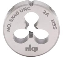 Плашка NKP UNC №5 -40 DINEN22568 HSS 2A 20x5мм 245005N