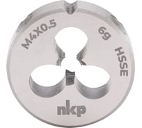 Плашка NKP М4 шаг 0.5мм DINEN22568 HSSE 6g 20x5мм 290041N