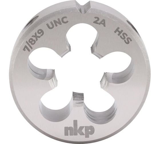 Плашка NKP UNC 7/8 -9 DINEN22568 HSS 2A 55x22мм 245780N