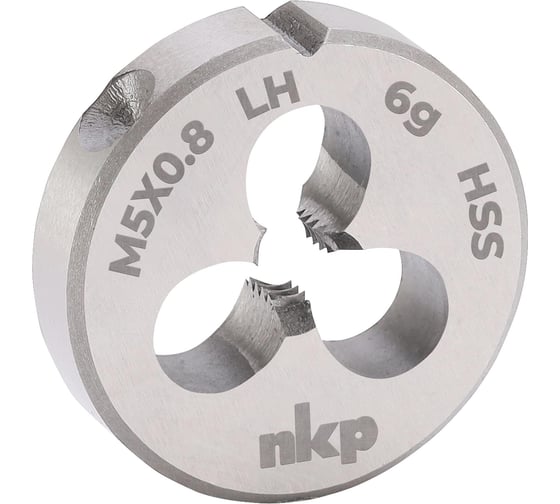 Плашка NKP левая М5 шаг 0.8мм DINEN22568 HSS 6g 20x7мм 250050N