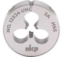 Плашка NKP UNC №12 -24 DINEN22568 HSS 2A 20x7мм 245012N