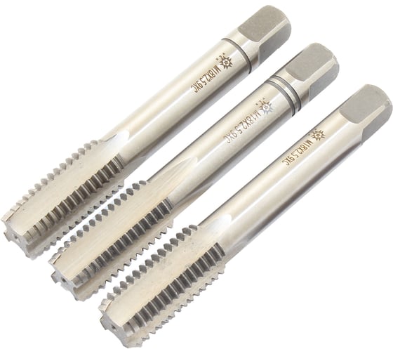 Метчик TLX М18,0х2,5 9ХС, ручной, к-т из 3-хшт 75962 1