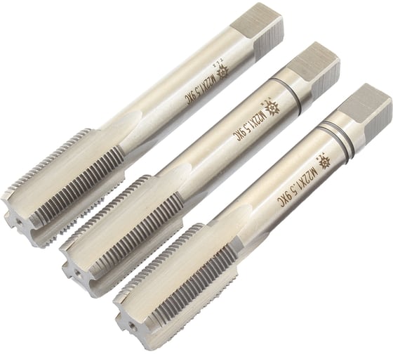 Метчик TLX М22,0х1,5 9ХС, ручной, к-т из 3-хшт 75965 1