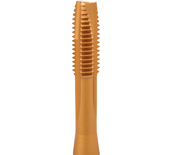 Метчик машинный H-Tools М8 шаг 1.25мм DIN371 HSSE-TiN 7g B/4-5P L-90мм a=6.2 115X01-C2-0080