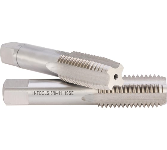 Метчик H-Tools UNC 5/8 -11 комплект из 2х шт. DIN352 HSSE 2B L-80мм a=9.0 145580EHT