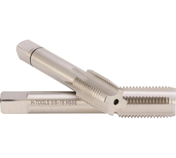 Метчик H-Tools UNF 5/8 -18 комплект из 2х шт. DIN2181 HSSE 2B L-80мм a=9.0 146580EHT