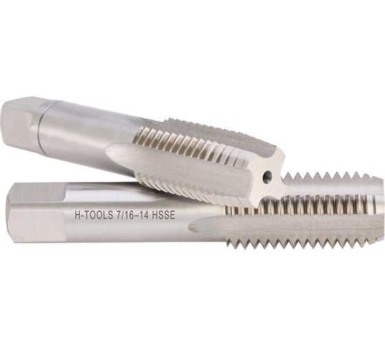 Метчик H-Tools UNC 7/16 -14 комплект из 2х шт. DIN352 HSSE 2B L-70мм a=6.2 145716EHT