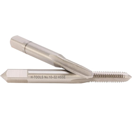 Метчик H-Tools UNF №10 -32 комплект из 2х шт. DIN2181 HSSE 2B L-45мм a=4.9 146010EHT