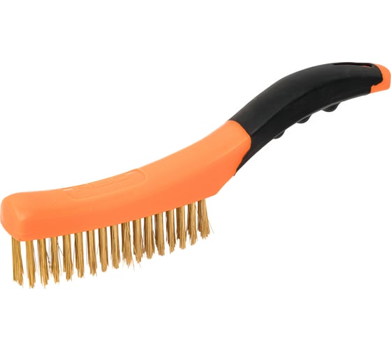 Проволочная щетка NEO Tools латунная проволока, 4х16 рядов 39-030