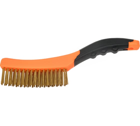 Проволочная щетка NEO Tools латунная проволока, 4х16 рядов 39-030