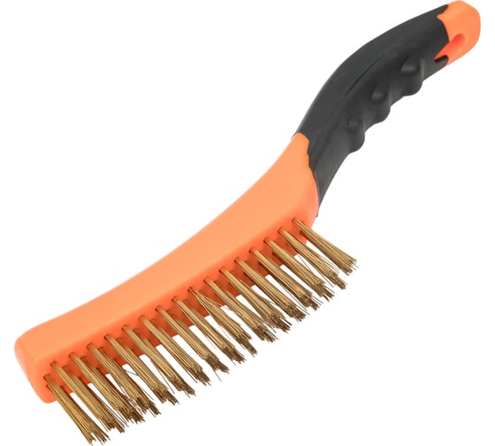 Проволочная щетка NEO Tools латунная проволока, 4х16 рядов 39-030
